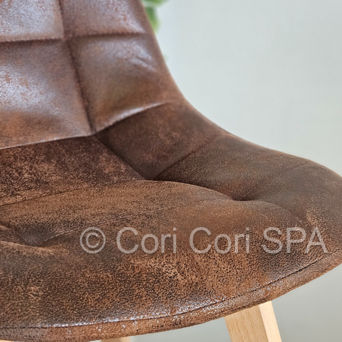 Silla Capitonne Ecocuero Vintage 4