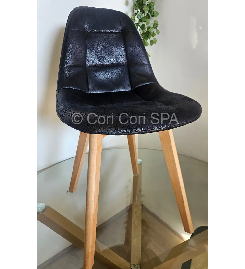 Silla Capitonne Ecocuero Vintage