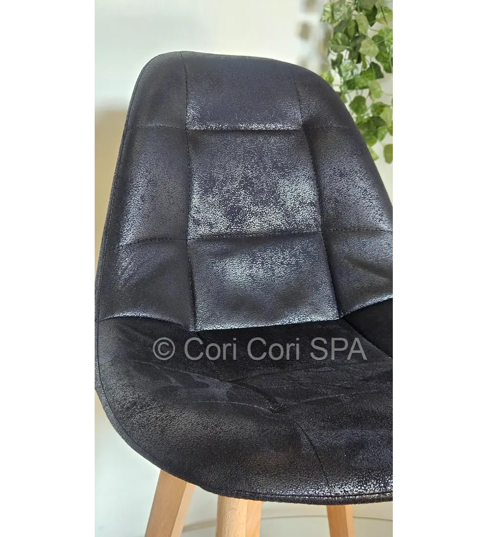 Silla Capitonne Ecocuero Vintage