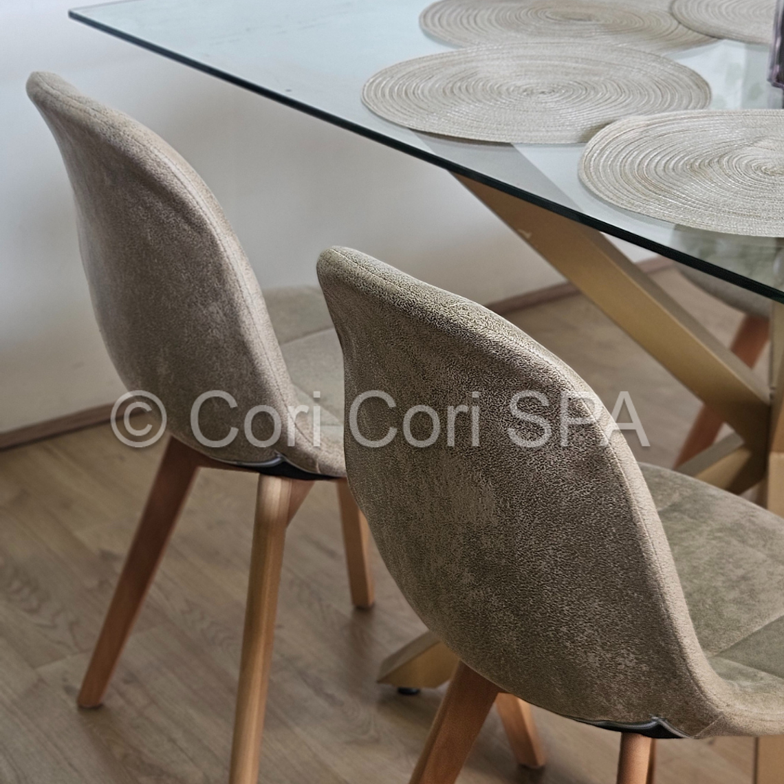 Comedor Madrid 140x80cms + 6 Sillas Capitonné Ecocuero Vintage 8