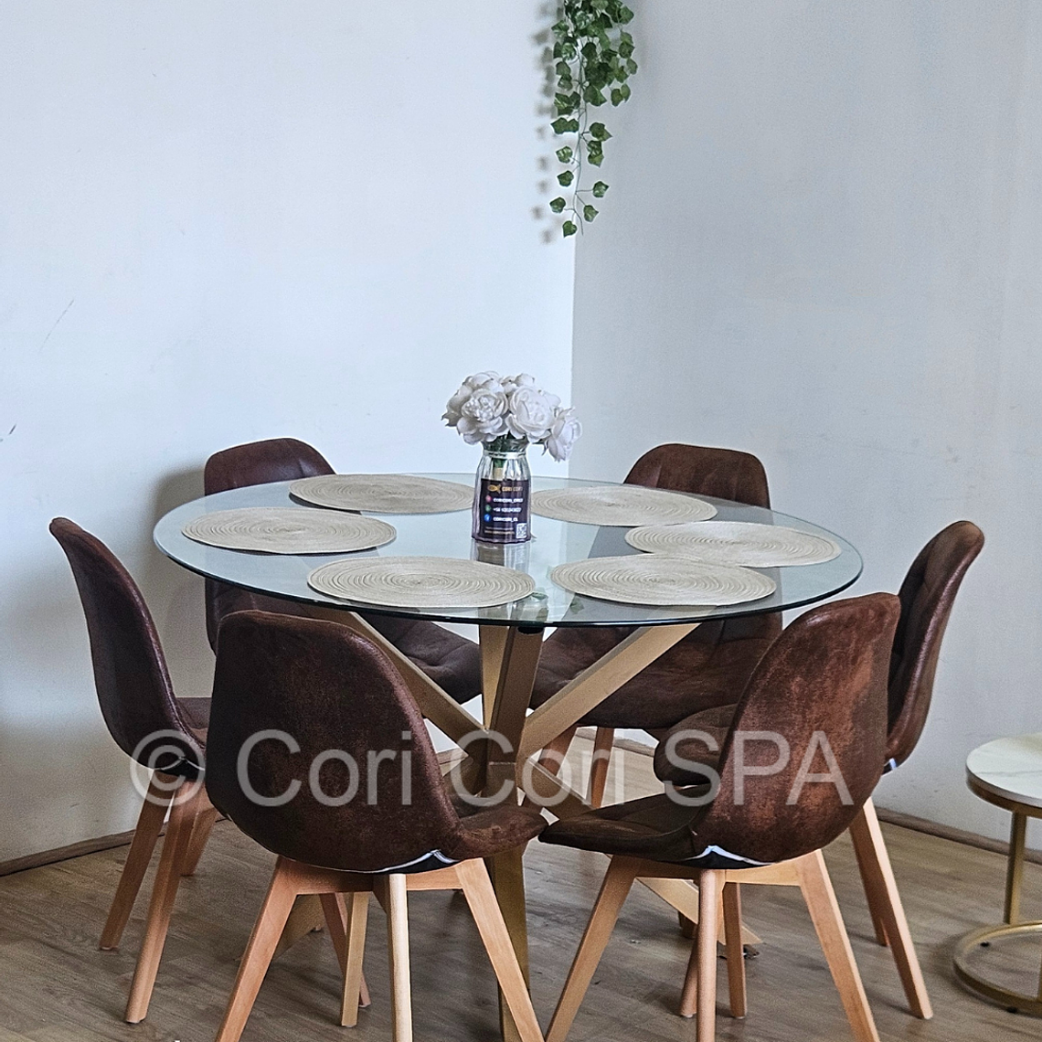 Comedor Warwick 120Cms + 6 Sillas Capitonne Vintage 3