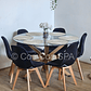 Comedor Warwick 120Cms + 6 Sillas Capitonne Vintage - Miniatura 7