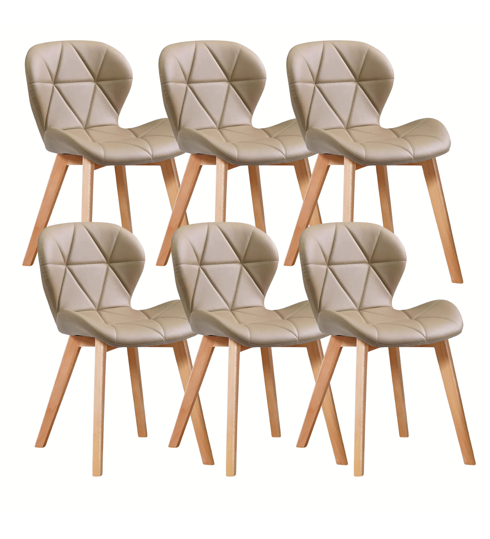 Pack 6 Sillas Mariposa Wood