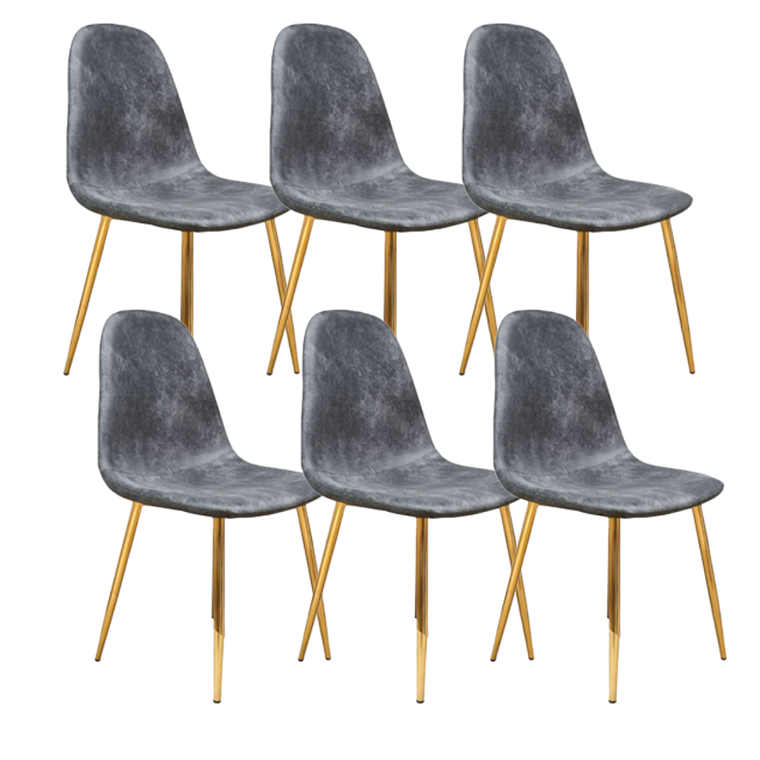 Pack 6 Sillas Scoop Vintage Gold 2