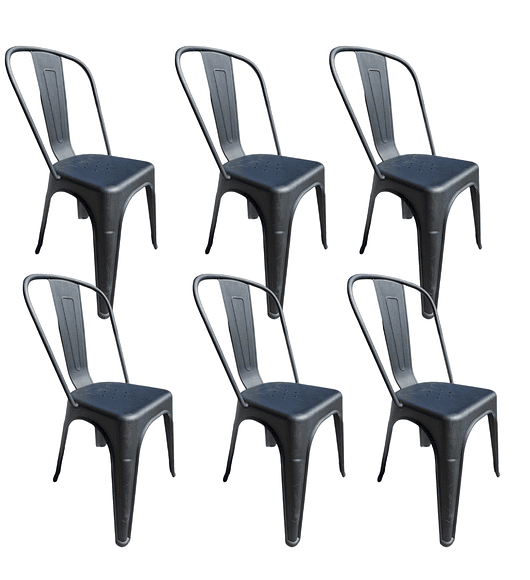Pack 6 Silla Tolix Plastica
