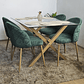 Comedor Medlock 130 x 80cm + 4 Sillas Bread Wood  - Miniatura 2