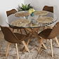 Comedor Warwick 120cm + 4 Sillas Tulip - Miniatura 15
