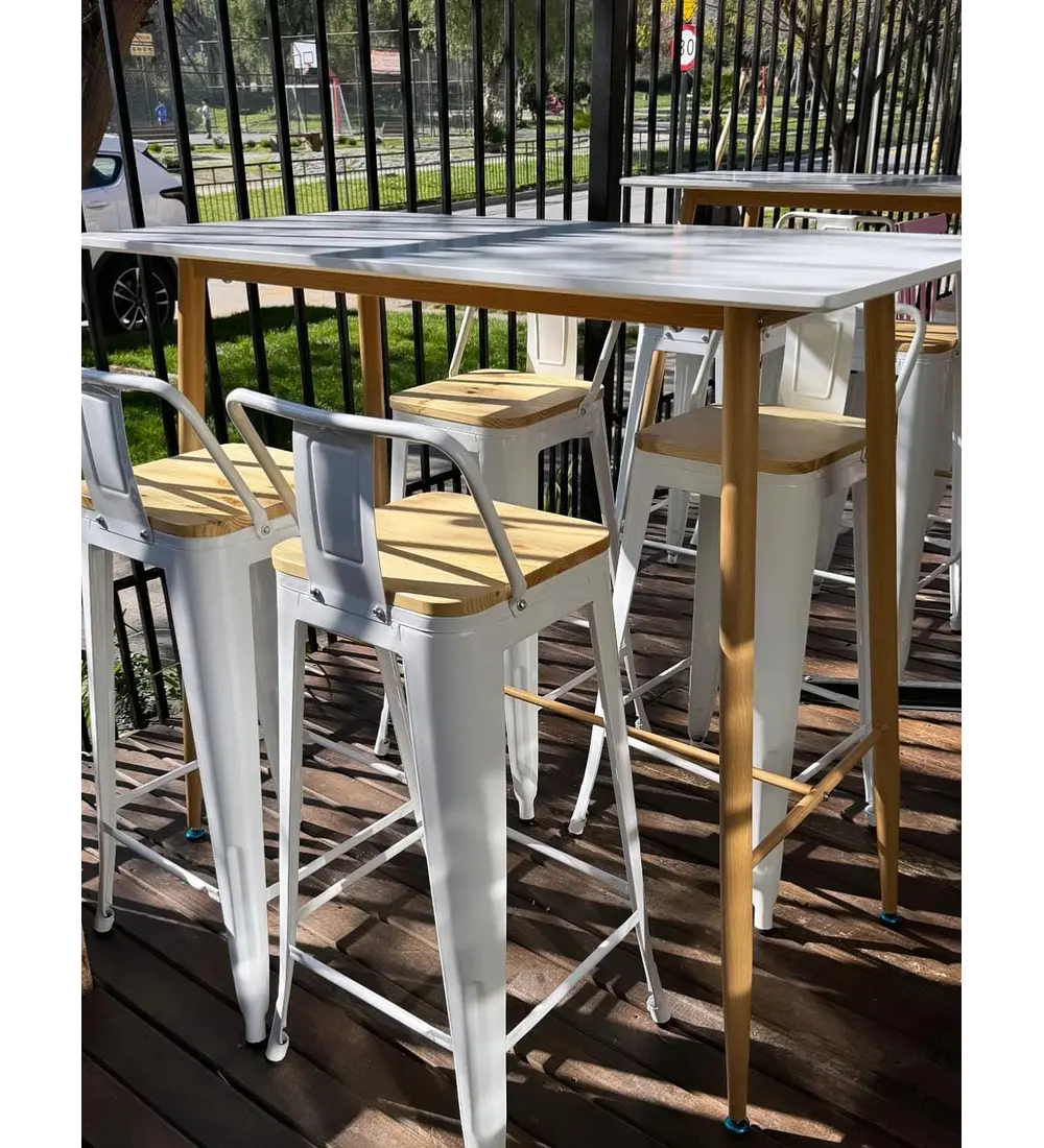 Mesa Alta Bar- Blanca