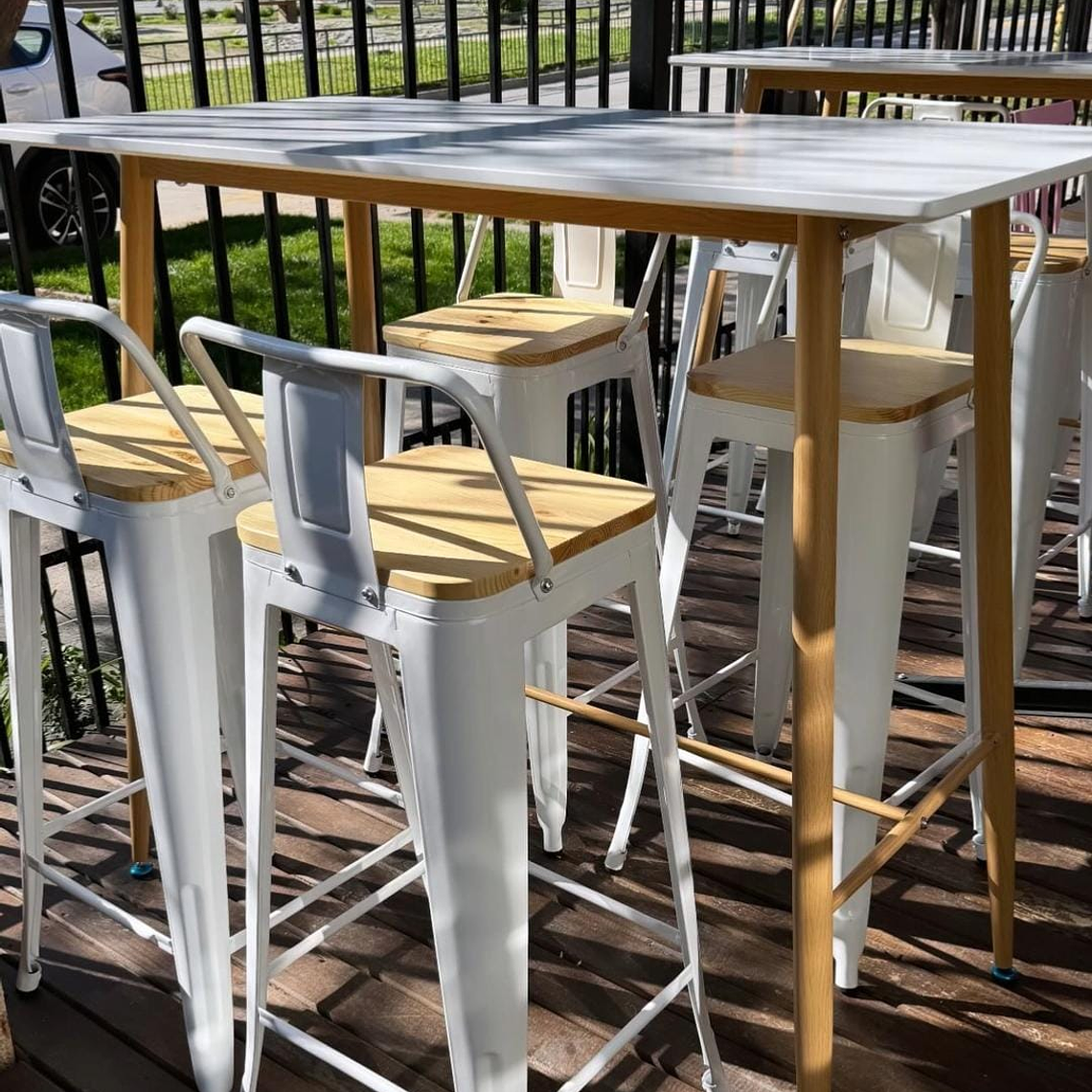 Mesa Alta Bar- Blanca 2