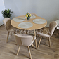 Comedor Mesa Wood 120cm + 4 Sillas Mariposa Ecocuero Wood - Miniatura 10