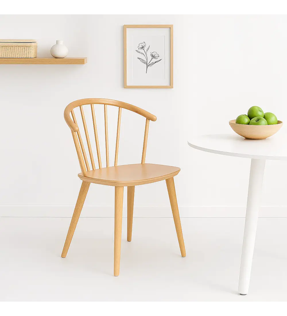 Silla Lykke de Madera - Natural