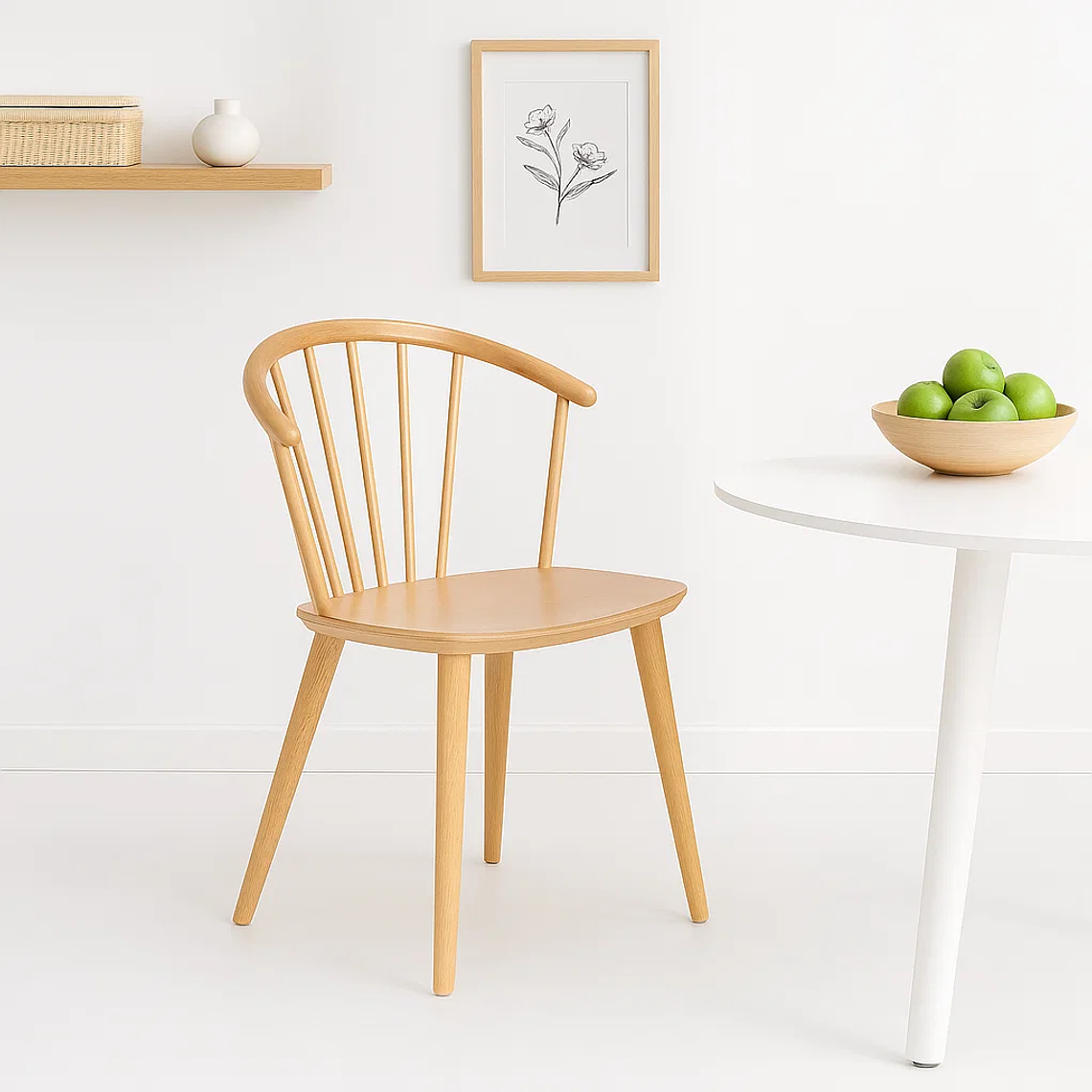 Silla Lykke de Madera - Natural 2