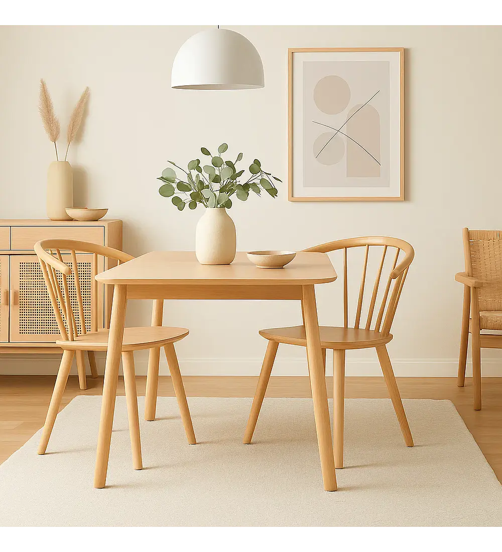 Silla Lykke de Madera - Natural