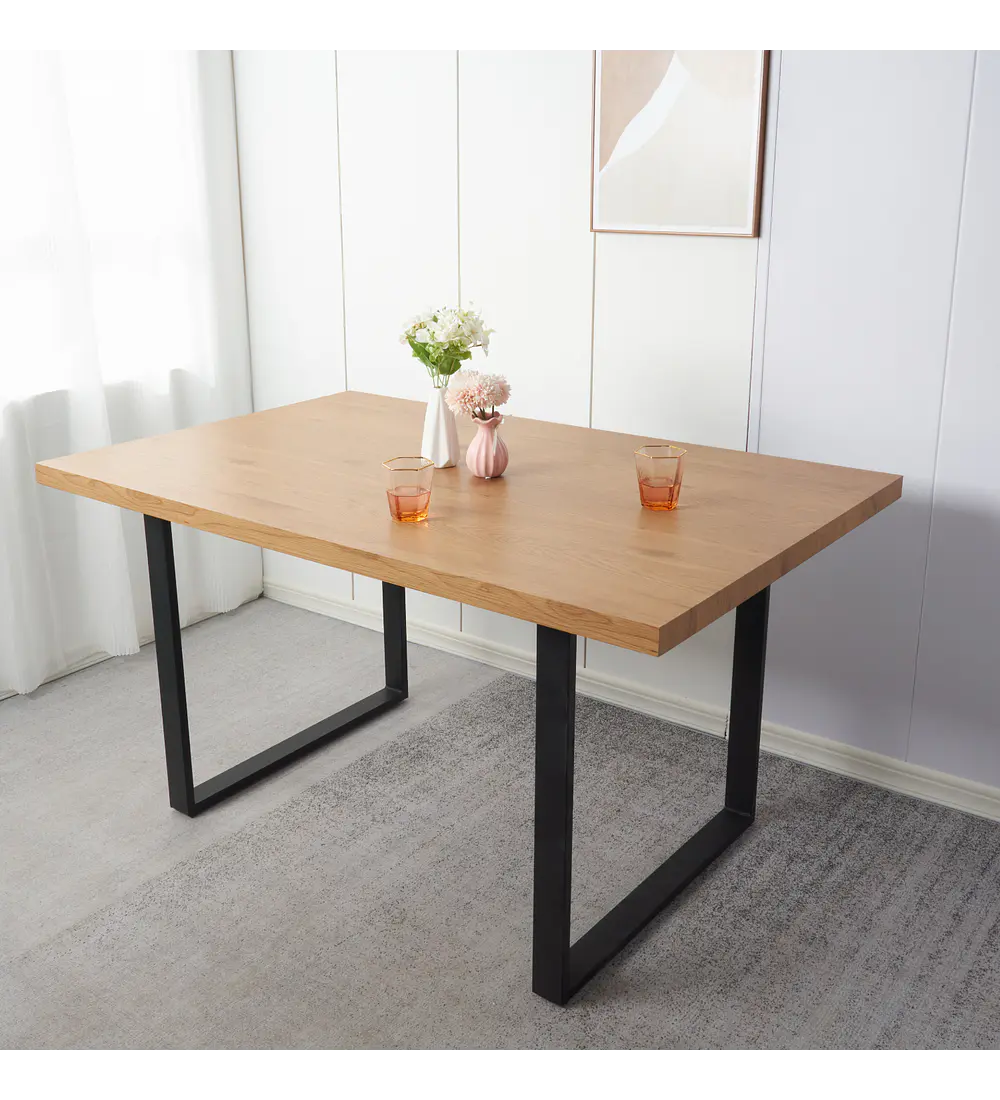 Comedor Industrial 140x90 Light + (4 Sillas Tulip + 2 Butacas Mesh) 