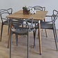 Comedor Mesa Cuadrada 80x80 + 4 Sillas Master - Miniatura 7
