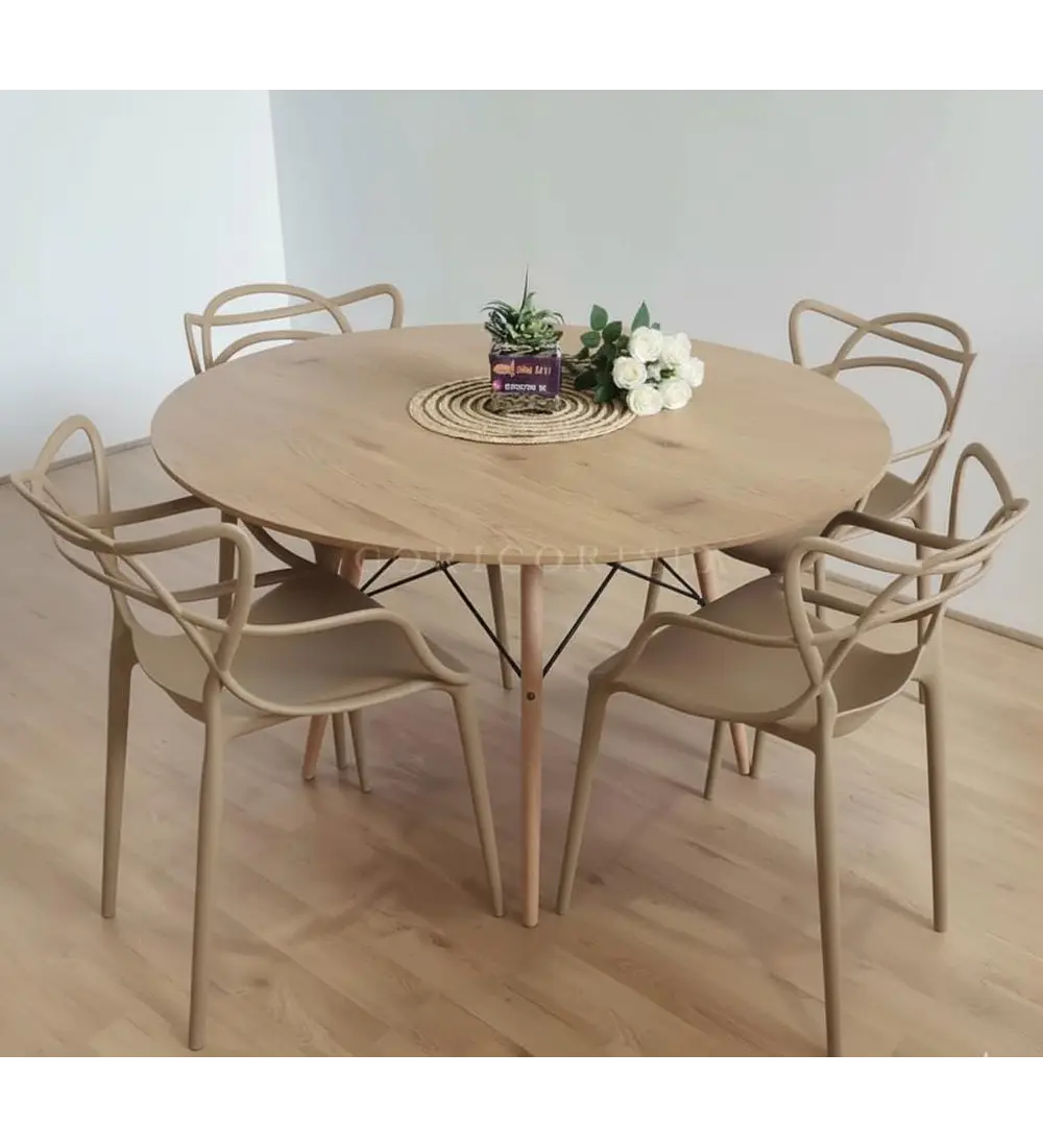 Comedor Mesa Wood 120cms + 4 Sillas Master 