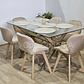 Comedor Medlock 130x80cm + 6 Sillas Mariposa Velvet  - Miniatura 11