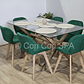 Comedor Medlock 130x80cm + 6 Sillas Mariposa Velvet  - Miniatura 13