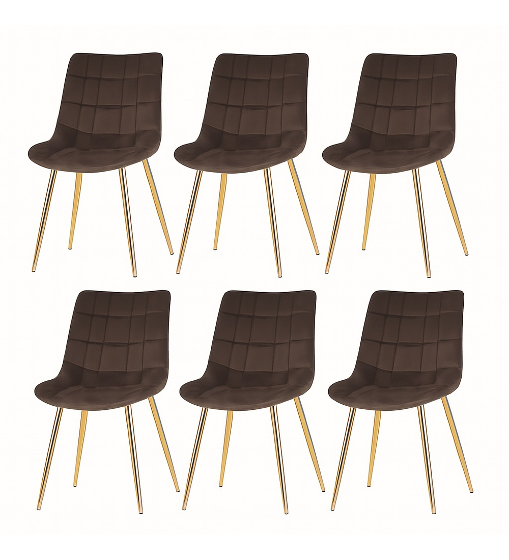 Pack 6 Sillas Capitonne Top Gold