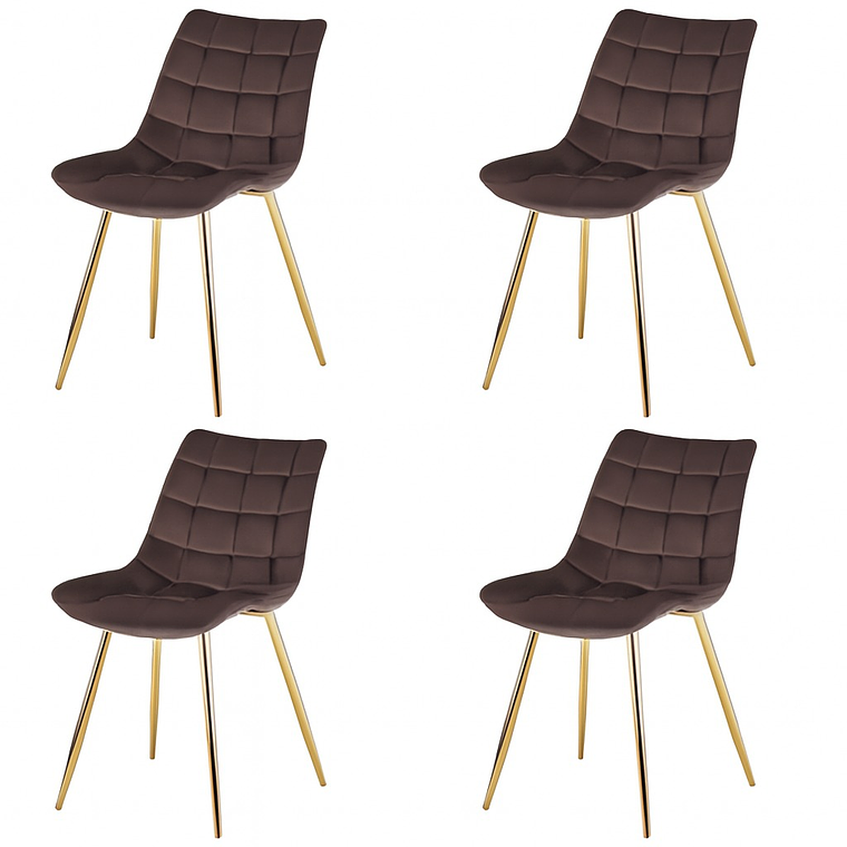 Pack 4 Sillas Capitonne Top Gold 4