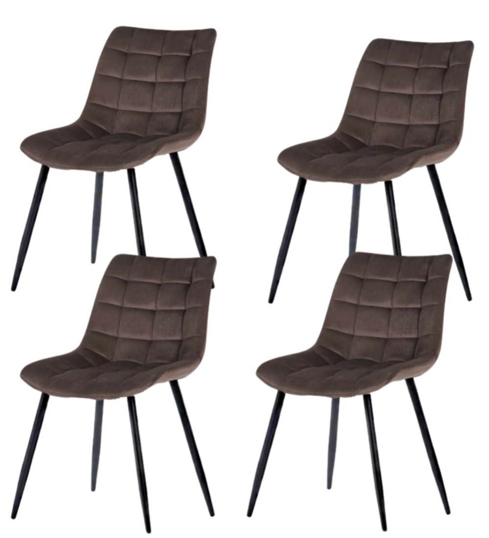 Pack 4 Sillas Capitonne Top Black