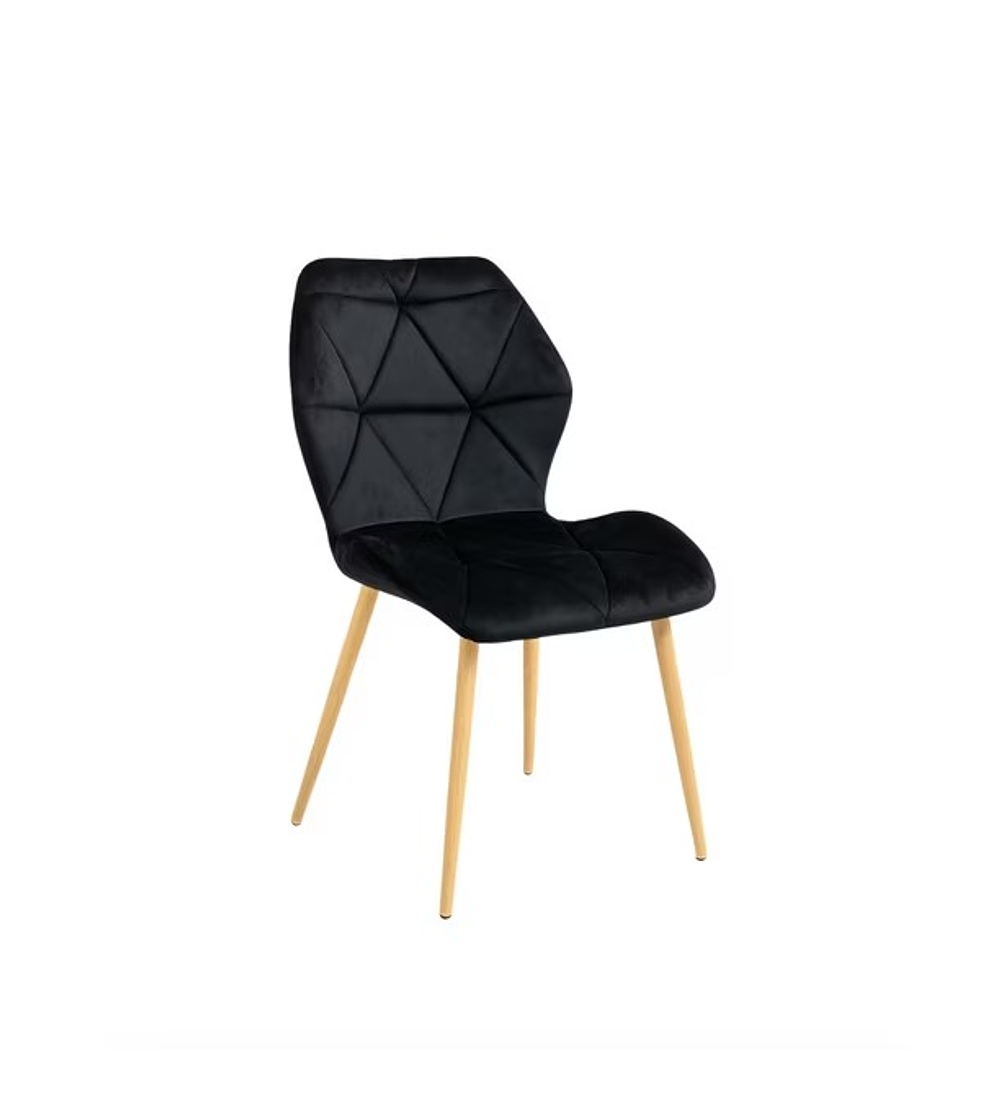 Silla Fiori Velvet  Wood 