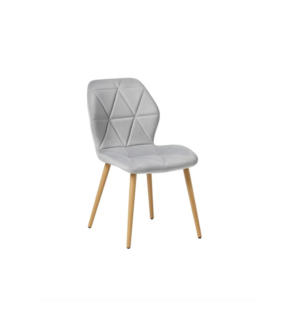 Silla Fiori Velvet  Wood 