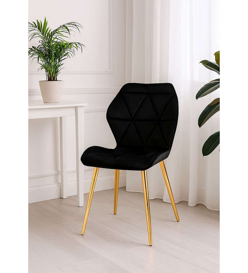 Silla Fiori Velvet Gold