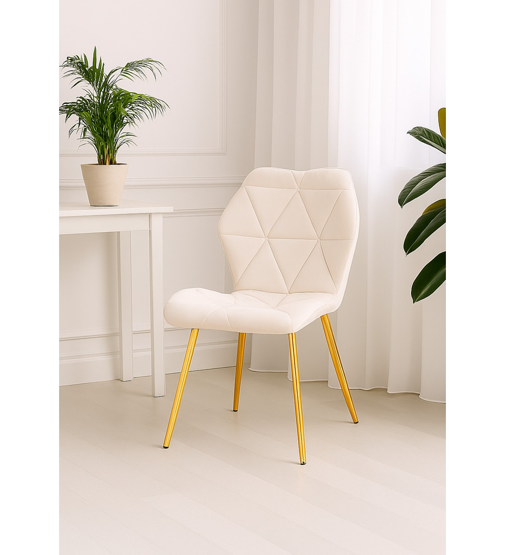 Silla Fiori Velvet Gold