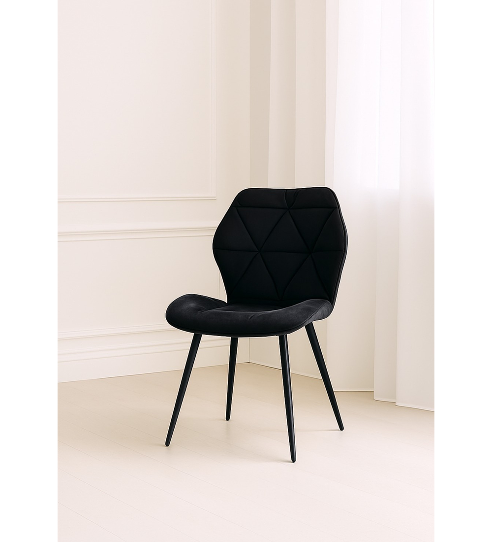 Silla Fiori Velvet Black