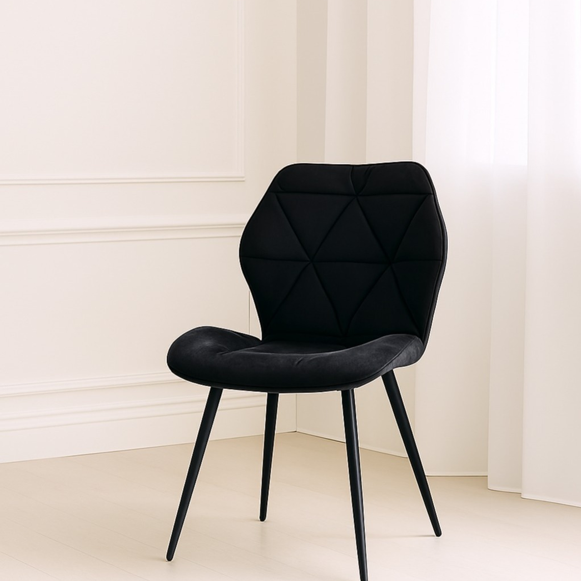 Silla Fiori Velvet Black 7