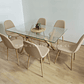 Comedor Medlock 140x90cms +  6 Sillas Scoop Lino - Miniatura 7