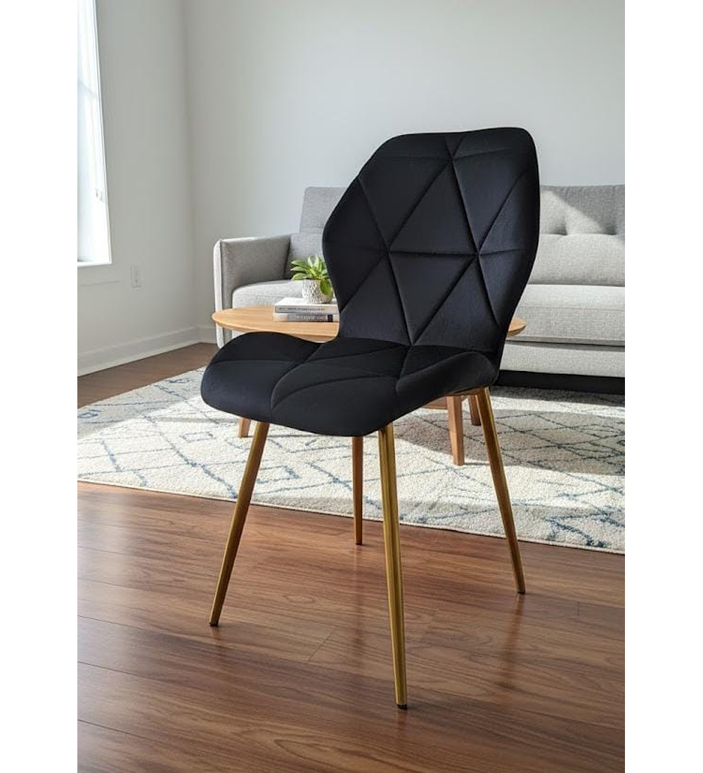 Silla Fiori Velvet Gold