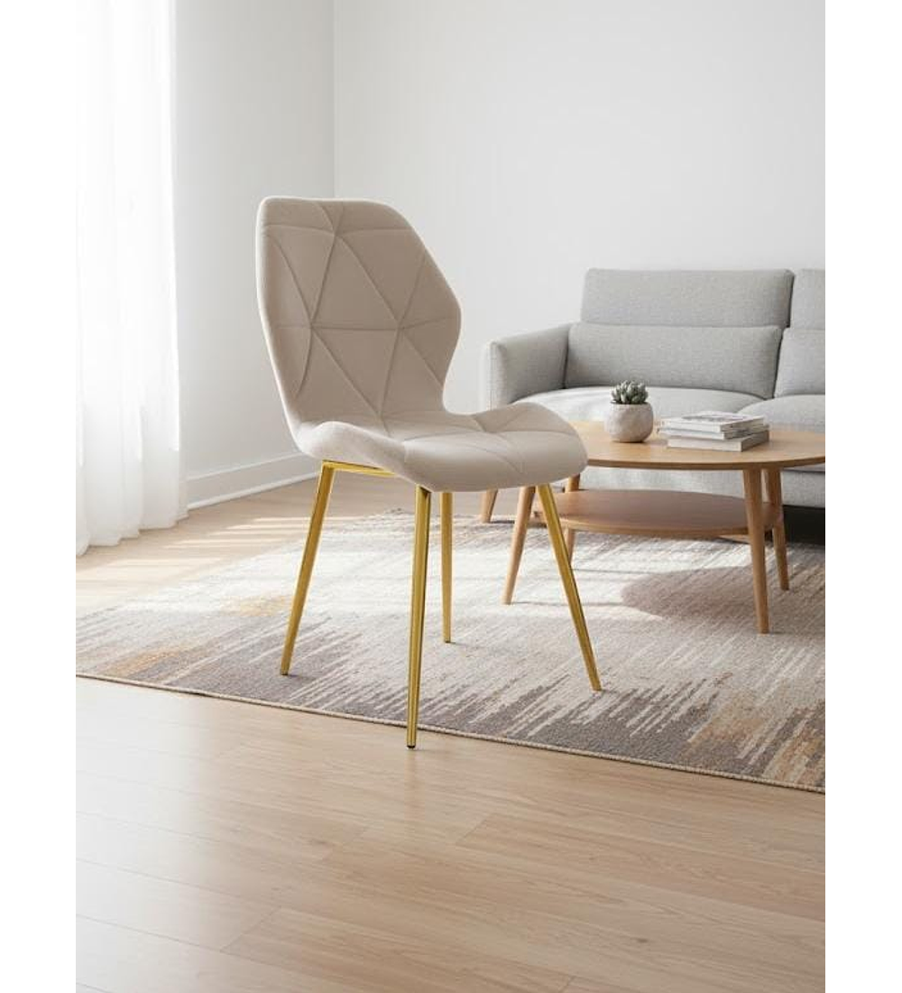 Silla Fiori Velvet Gold