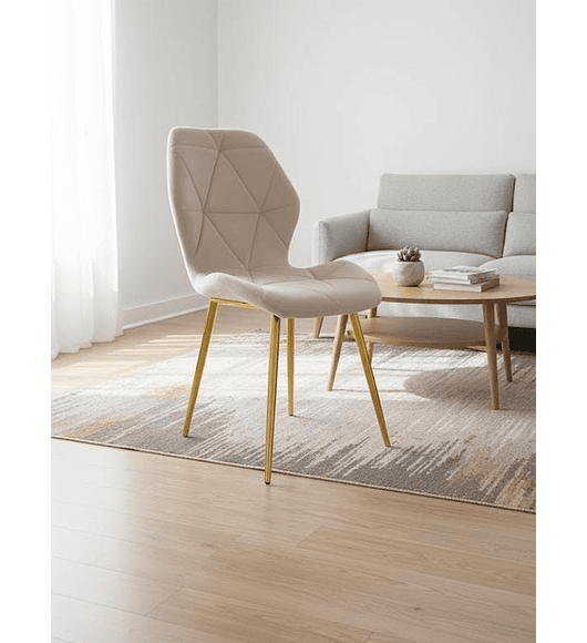 Silla Fiori Velvet Gold