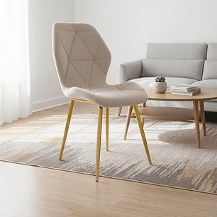 Silla Fiori Velvet Gold