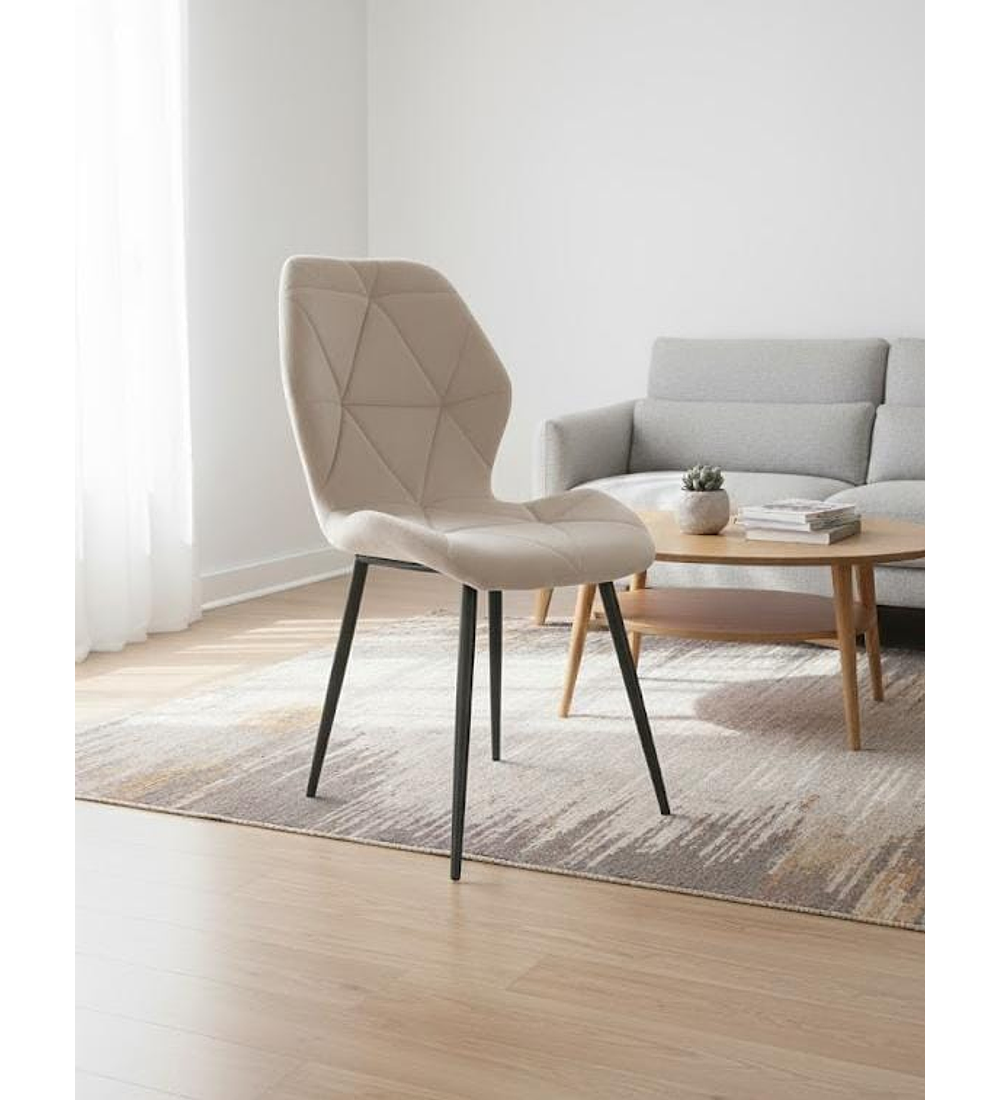 Silla Fiori Velvet  Wood 