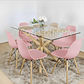 Comedor Madrid 140x80cms + 6 Sillas Eames - Miniatura 3