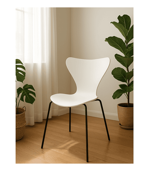 Silla Corazón PP Black