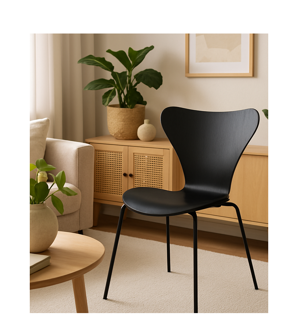 Silla Corazón PP Black