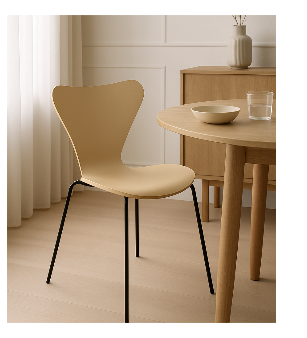 Silla Corazón PP Black