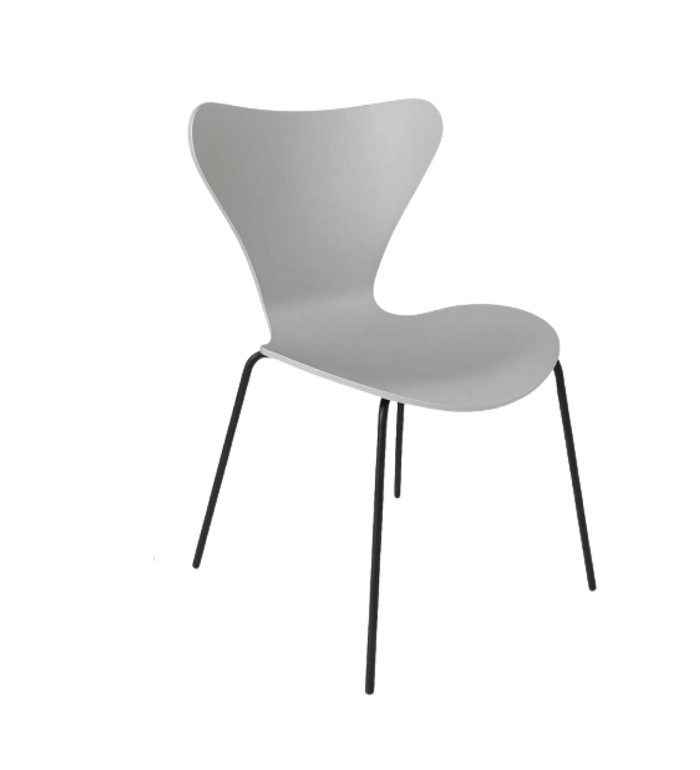 Silla Corazón PP Black