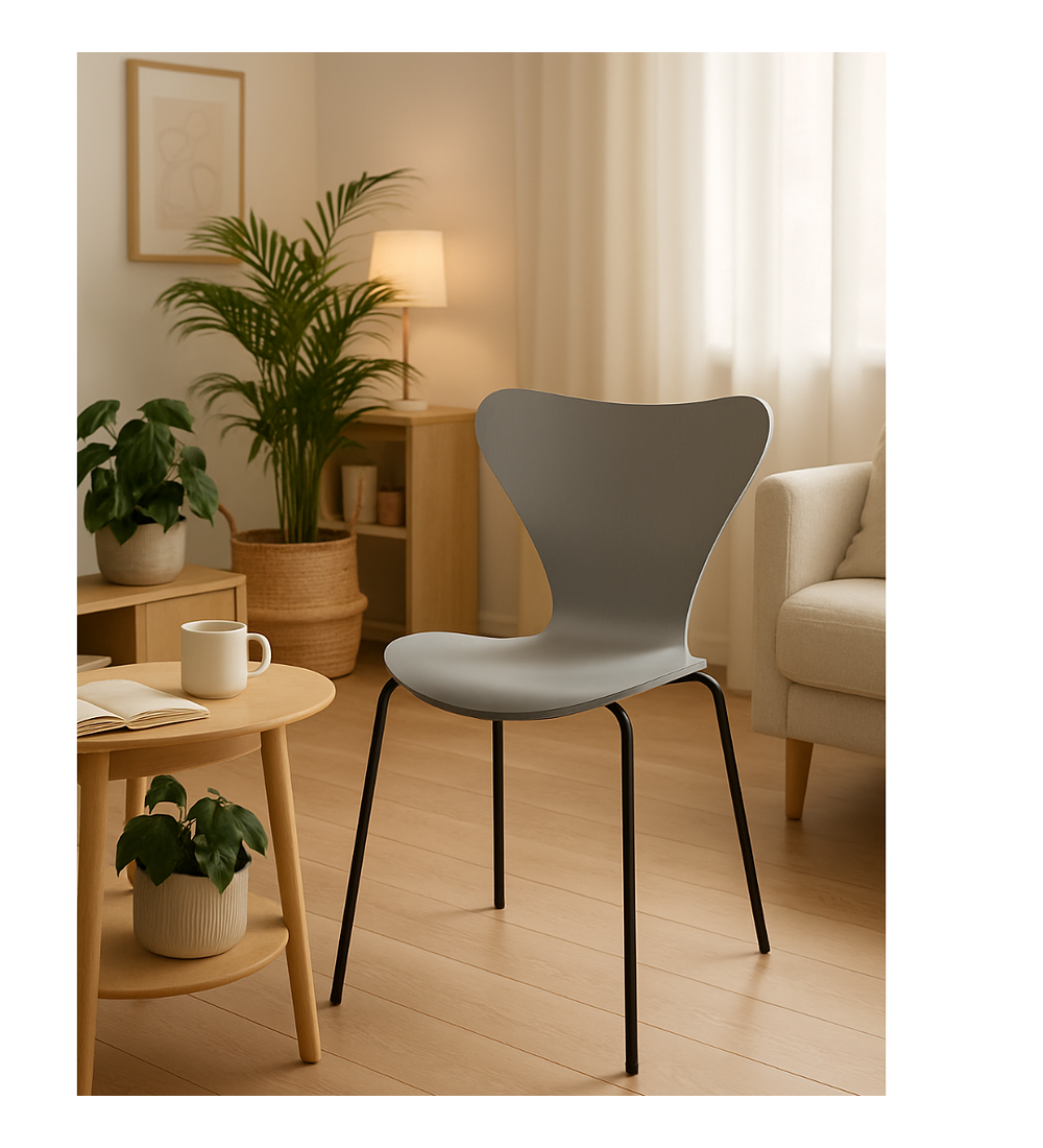 Silla Corazón PP Black