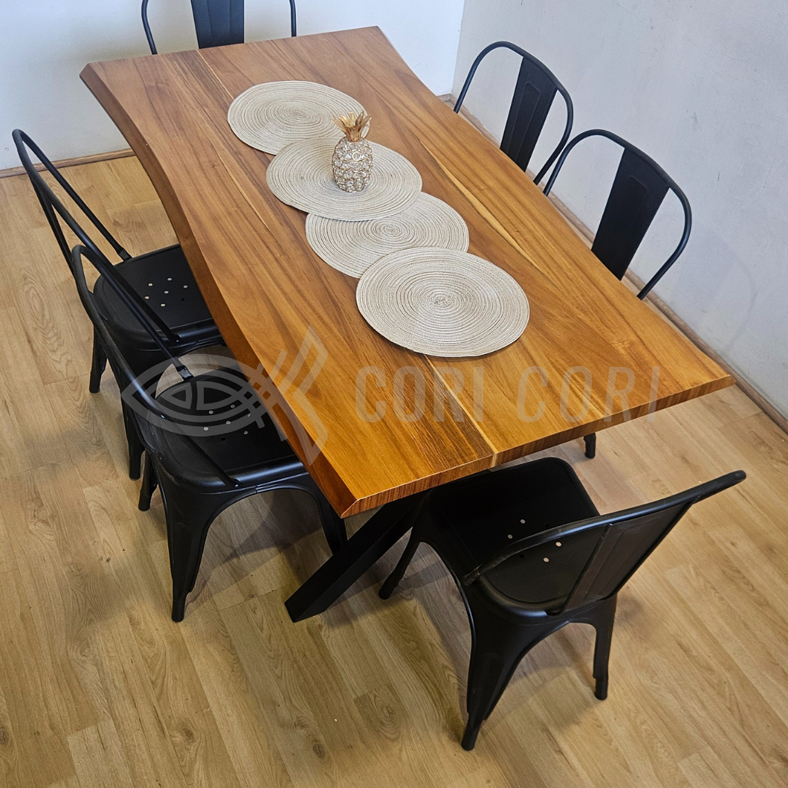 Mesa de Comedor Medlock Rustica 160x90cms 5