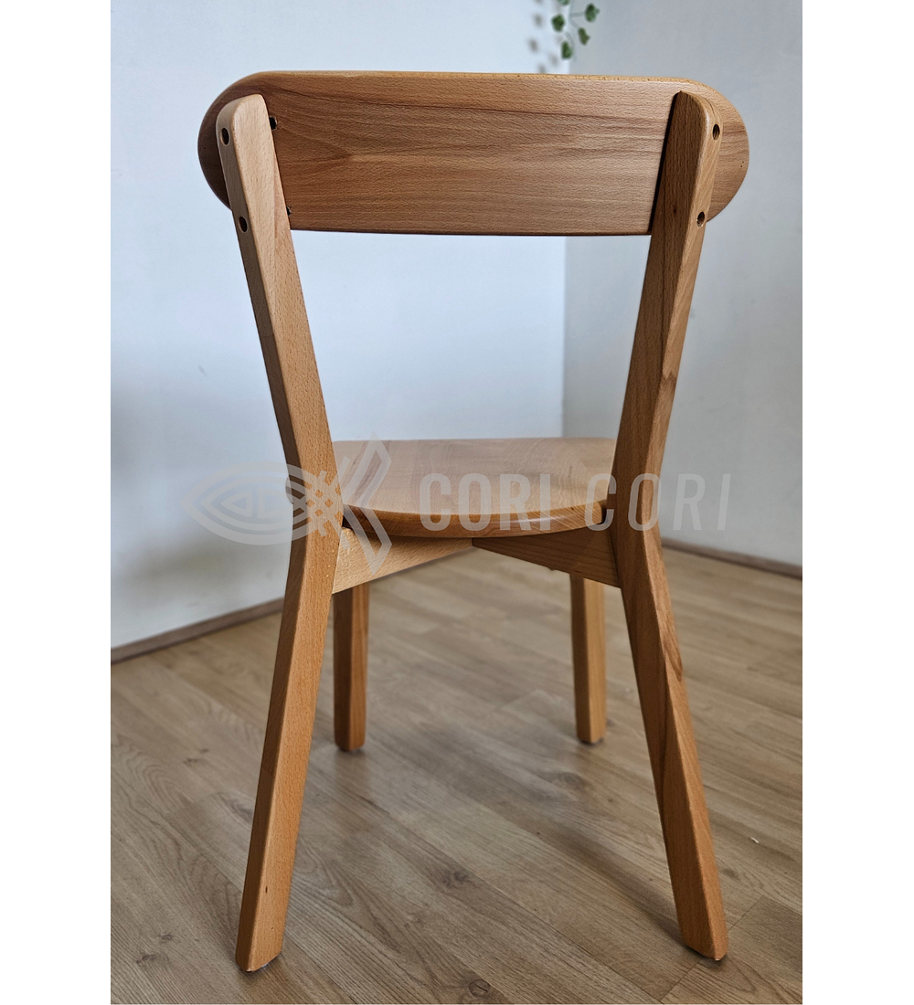 Comedor Warwick 100cm + 4 Sillas Fresno Madera