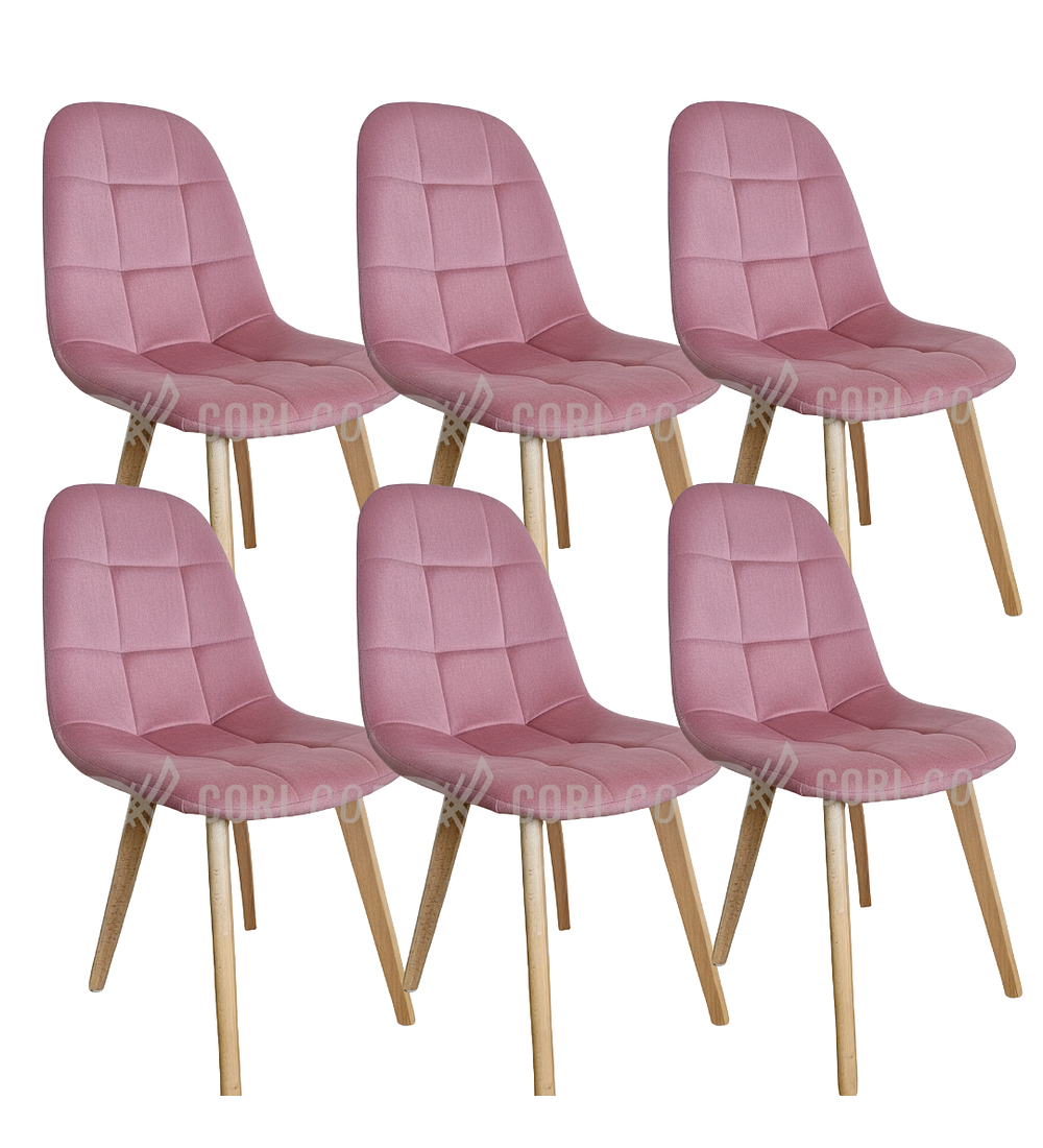Pack 6 Sillas Capitonne Velvet
