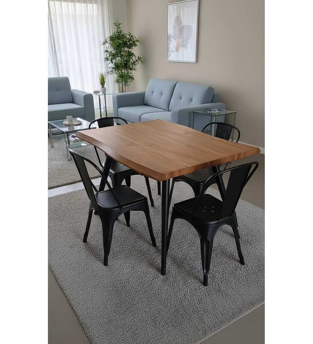 Mesa Rubi Rustica 120x80cms