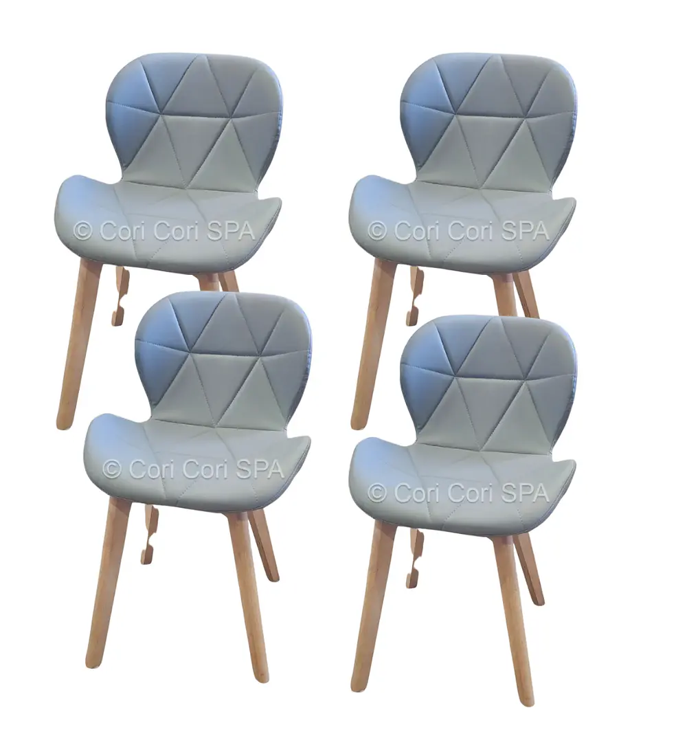 Pack 4 Silla Mariposa Wood