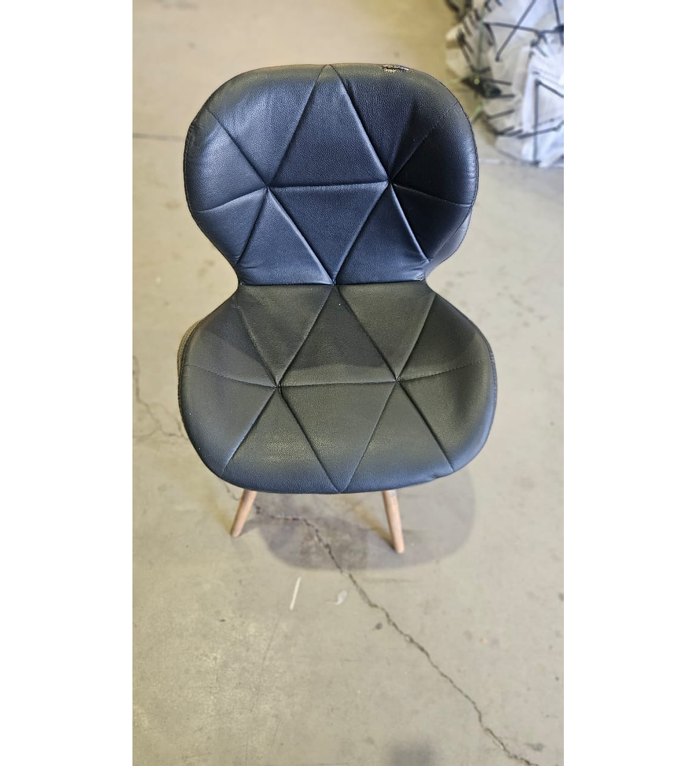 2da Seleccion.- Silla Eames Mariposa Ecocuero Negra