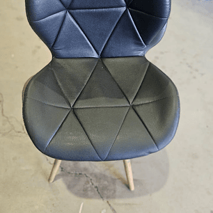 2da Seleccion.- Silla Eames Mariposa Ecocuero Negra